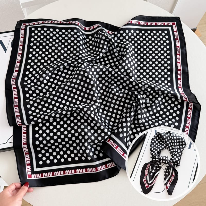 Luxury Printed Silk Twill Square Scarf Collection (70cm x 70cm)