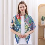 Fine Art Gallery & Impressionist Heritage Luxury Square Voile Scarf in Assorted Artistic Prints (110cm x 110cm)
