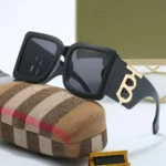 Burberry TB Monogram Oversized Square Chunky Sunglasses with Gold-Tone Hardware – Mirror Original Quality