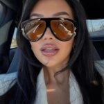 Tom Ford Signature Gold T-Hinge Oversized Flat-Top Aviator Sunglasses – Mirror Original Quality